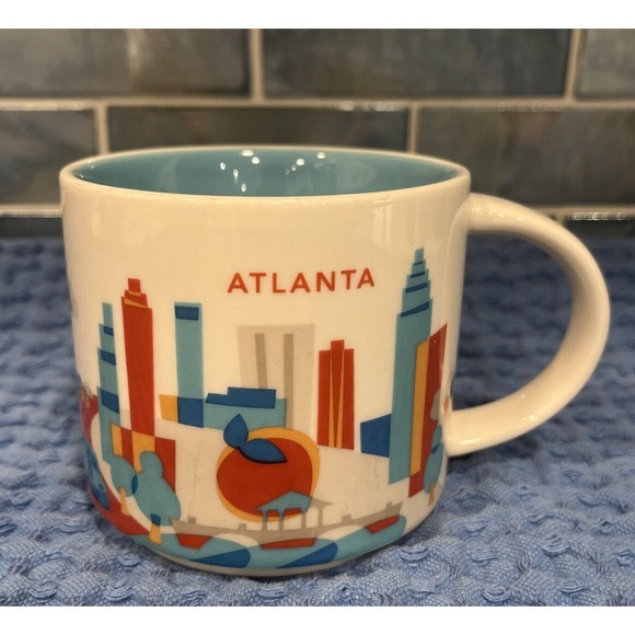 Starbucks Other - 2013 Starbucks Coffee Tea‎ Cup Mug "You Are Here" Collection ATLANTA 14oz EUC!